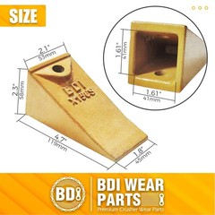 5x X156S Backhoe Bucket Teeth with Pins for Skid Steer and Mini Excavator Bucket