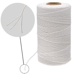 jijAcraft Butchers Twine – 328 Feet, 2mm Cotton for x 328 ft, White