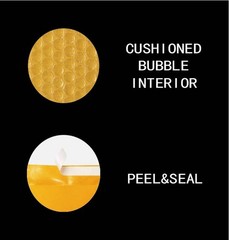 #000 #0 #2 #5 Gold Kraft Bubble Mailers Self-Seal Padded Envelopes Shipping Bags