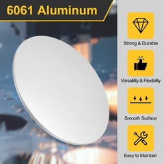 4Pcs Aluminum Disc 4″(100mm) Dia 0.1″(2.5mm) Thick Round 6061 Aluminum Sheets