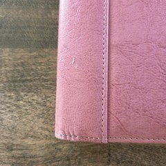 Franklin Covey Portfolio Binder Pink Leather *see pics