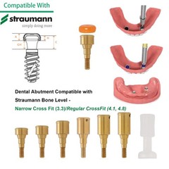 Dental Locator Abutment Compatible Multi Implant Systems Overdenture Attachment