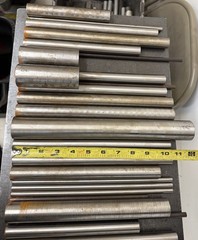 52100 Alloy Steel Round Bars – CD & HR – 31 PCS – 35.85 LBS – Machining Lot