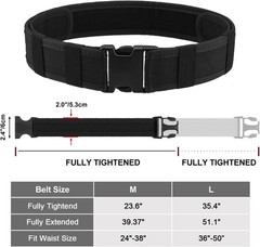 Durable 600D Nylon Tactical Belt with Quick Release Buckle – Universal Fit