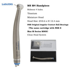 Dental High Speed Handpiece Midwest 4 Hole Titanium Air Turbine Push Button