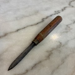 Vintage 7-1/4″ Machinists Triangular Hollow Scraper In USED Condition SEE PICS