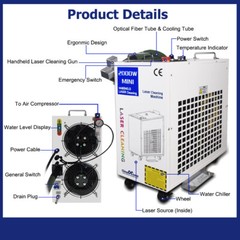 1500W Handheld Fiber Laser Cleaning Machine For Cleaning Rust/Oil/Paint Remove
