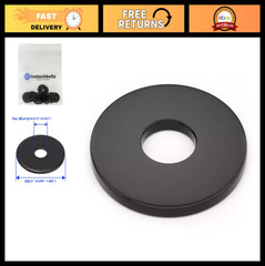 10 ID x 1″ OD Black Fender Washers, 18-8 Stainless Steel Flat Washers, 100 Pcs