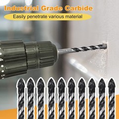 TITGGI 5/16″ (10PCS) Masonry Drill Bit Set & 10 Pcs (8mm), Black