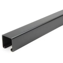 Zoro Select Fs-200 Fbk 60.00 Single Channel Strut, Solid, Steel, Painted, None,
