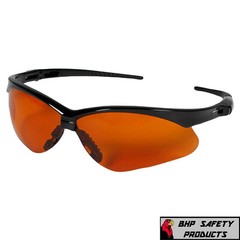 (3 PAIR) KLEENGUARD NEMESIS SAFETY GLASSES COPPER “BLUE SHIELD” LENS 19642