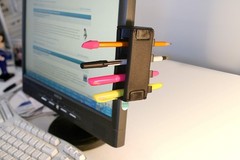 Easy To Use Products Pen Grip, Pencil Holder in Black (1 1 Pack Black,