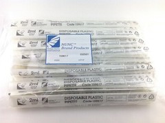 Nunc 15917 2ml Disposable Plastic Pipette Bag of 50