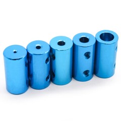 10x20mm Blue Aluminum Alloy Shaft Coupling Rigid Coupler Shaft Bore:1mm-6mm