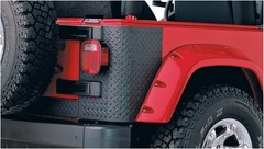 Bushwacker Trail Armor Rear Corner Covers | 2-Piece Set, Black, Textured Finish