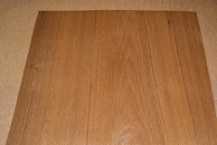 Teak Raw Wood Veneer Sheet 15.5 x 34 inches 1/42nd 42083-76