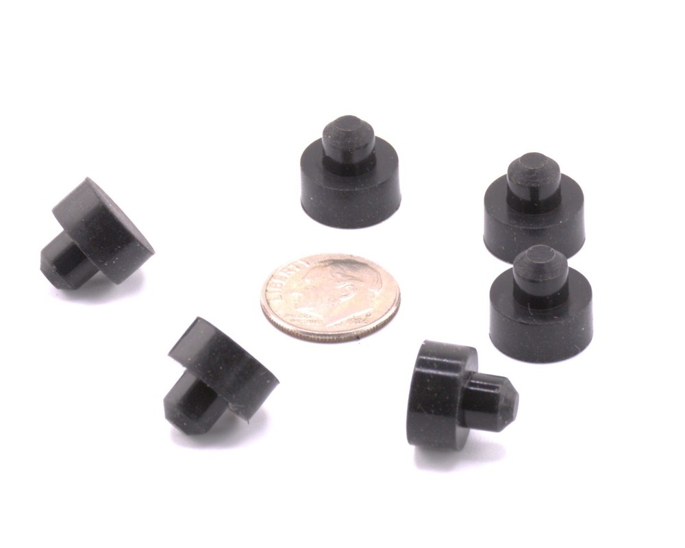 Push-In Rubber Feet Bumpers – Choose Size, 10 Pack Panel Mount Industrial Shop