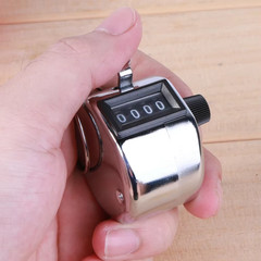 Handheld 4 Digital Tally Counter Mechanical Manual Palm Clicker Number Count Ass