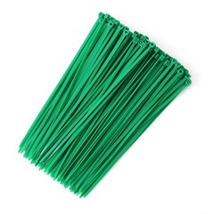 100 Pcs 8 Inch Green Zip Ties Nylon Garden Cable Zip Ties for Fence Plants