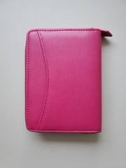 Filofax Pennybridge Pocket Zip Ring Binder in Raspberry (Discontinued)