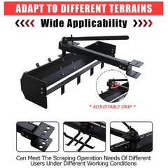 42″ Tow Behind Box Scraper Lawn Tractor Attachments for ATV UTV Tractor Mower
