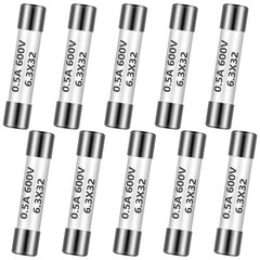 Kingdder 10 Pcs 0.5a 600v Digital Multimeter Replacement as picture shown