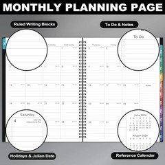 Weekly and Monthly Planner 2026-2027, July 2026-June 2027, 8.5” x 11” | Academ