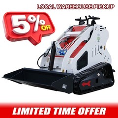 Upgrade Mini Skid Steer Loader 13.5HP Tracked Loader B&S Engine Pick Up USA 2026