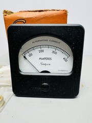 SIMPSON Panel AC AMP METER 0-400 AC Amperes Alternating Current F.S.-400/5ACA #1