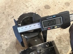(QTY 1) Hydraulic Cylinder Welded 4″ OD x 21.5″ Retracted x 1.72/1.5 Pins