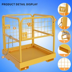 36”x36” Forklift Work Platform Safety Cage Basket Heavy Duty 1100lbs Capacity