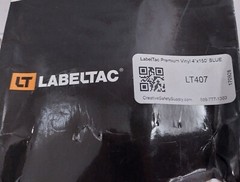 Labeltac LT407 Premium Vinyl 4”X150’ Blue