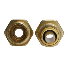 10 ) 1/2″ PUSH FIT X 3/4″ MNPT MALE THREADED ADAPTER – LEAD FREE