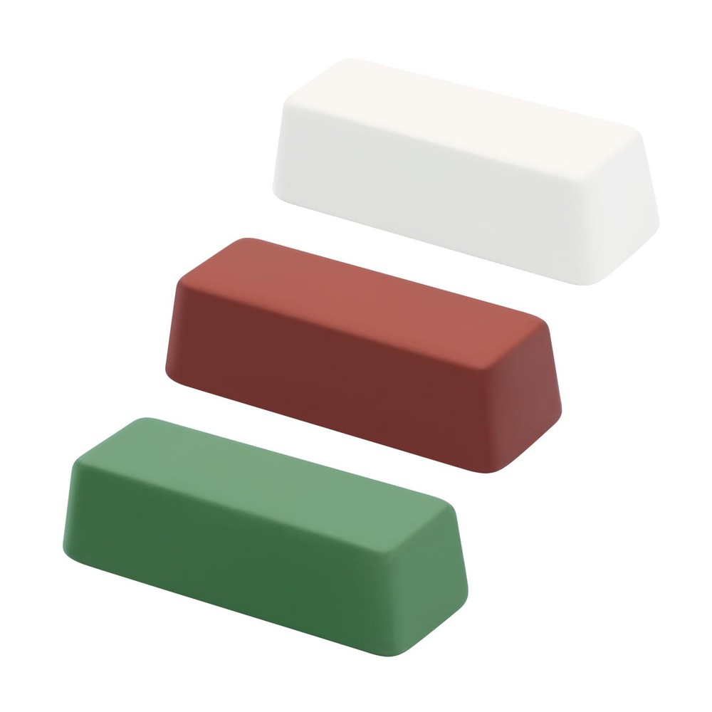 Mini Buffing Polishing Compound Kit 4oz 3Pack Green White Red Fine Medium Coarse