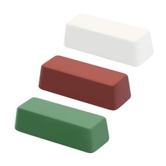 Mini Buffing Polishing Compound Kit 4oz 3Pack Green White Red Fine Medium Coarse
