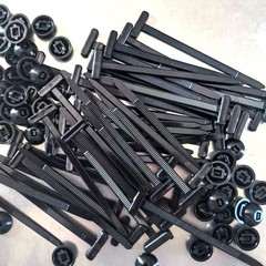 100PCS Nylon Cable Tie Buckle Self Locking Car Body Fastener Clips
