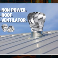 Tandefio 2 Pack 4 Inch Turbine Vent Stainless Steel 201 110mm, classic color