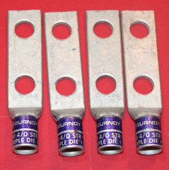 Lot of 4 BURNDY N200 Purple Die Lug 15 YA28-2N 4/0