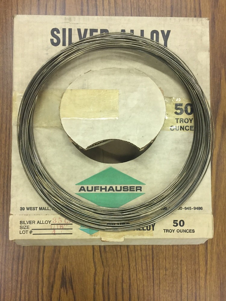 1.4 Lb (20 Troy Oz) Aufhauser Silver Alloy 35, 1/16”, Cad Free