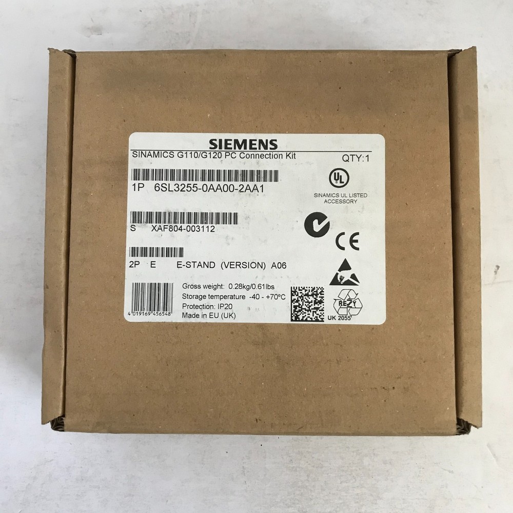 Siemens Sinamics G110/G120 PC Connection Kit 6SL3255-0AA00-2AA1 (new in box)