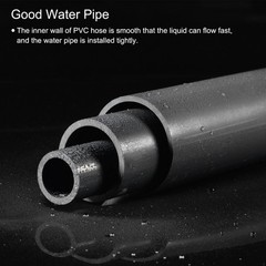 PVC Rigid Round Pipe 36mm ID x 40mm OD 0.35m Light Grey High Impact