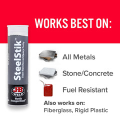 8267 Steelstik Steel Reinforced Epoxy Putty Stick – 2 Oz.