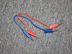 10.5″ Multimeter Prob Lead Connection Wire Red Blue Pair