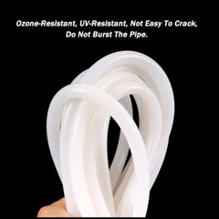 ID 2mm-38mm High Temp Industrial Silicone Tubing Flexible Rubber Hose Pipe White