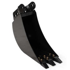 Titan Attachments 12″ Front Hoe & Backhoe Bucket, Carbon Steel Teeth
