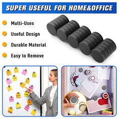 20 Pack 1 Inch (25Mm) Magnets for Crafts with Adhesive Backing Ceramic Magnets r