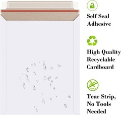 9.75″x12.25″&7”x9” White Rigid Photo Mailers Envelopes Flat Document Self-Seal