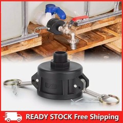 275 330 Gallon IBC Tote Tank Drain Adapter 2″Cam Lock for Garden Hose 3/4″ New