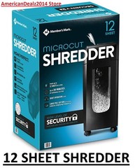 Member’s Mark 12-Sheet Micro-Cut Shredder, Model – C249-A