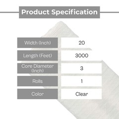 1 Pack Vented 20″x3000′ Pallet Netting Stretch Wrap Secure Ventilated Pallets